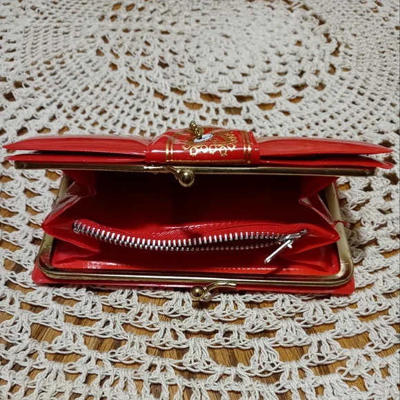Vintage red clutch wallet - Picture 4 of 7